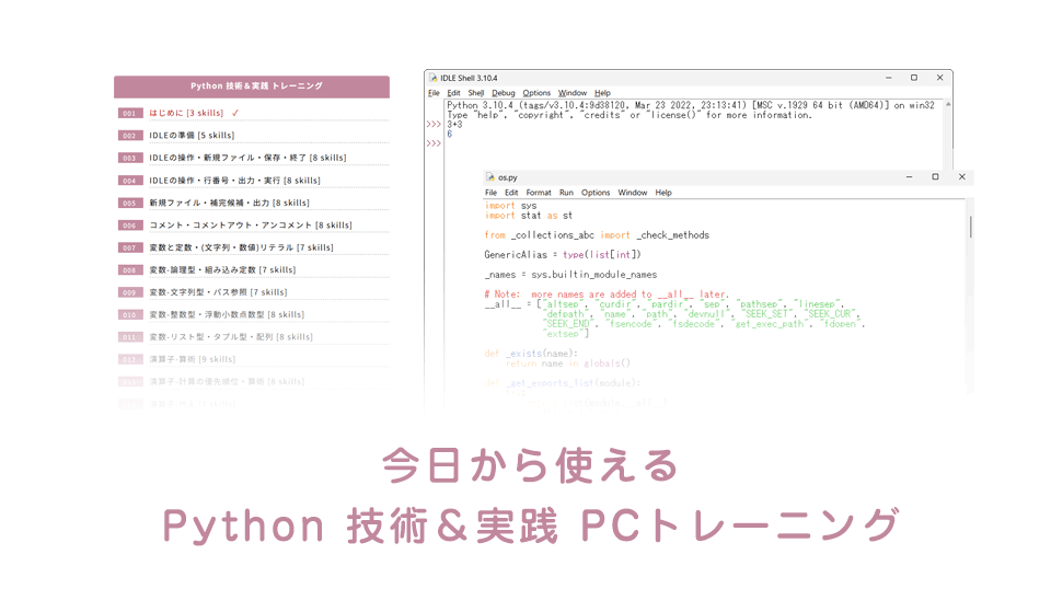 Python(パイソン)プログラミングの技術＆実践トレーニングを深掘り！｜PIMC(ピム)オンライン